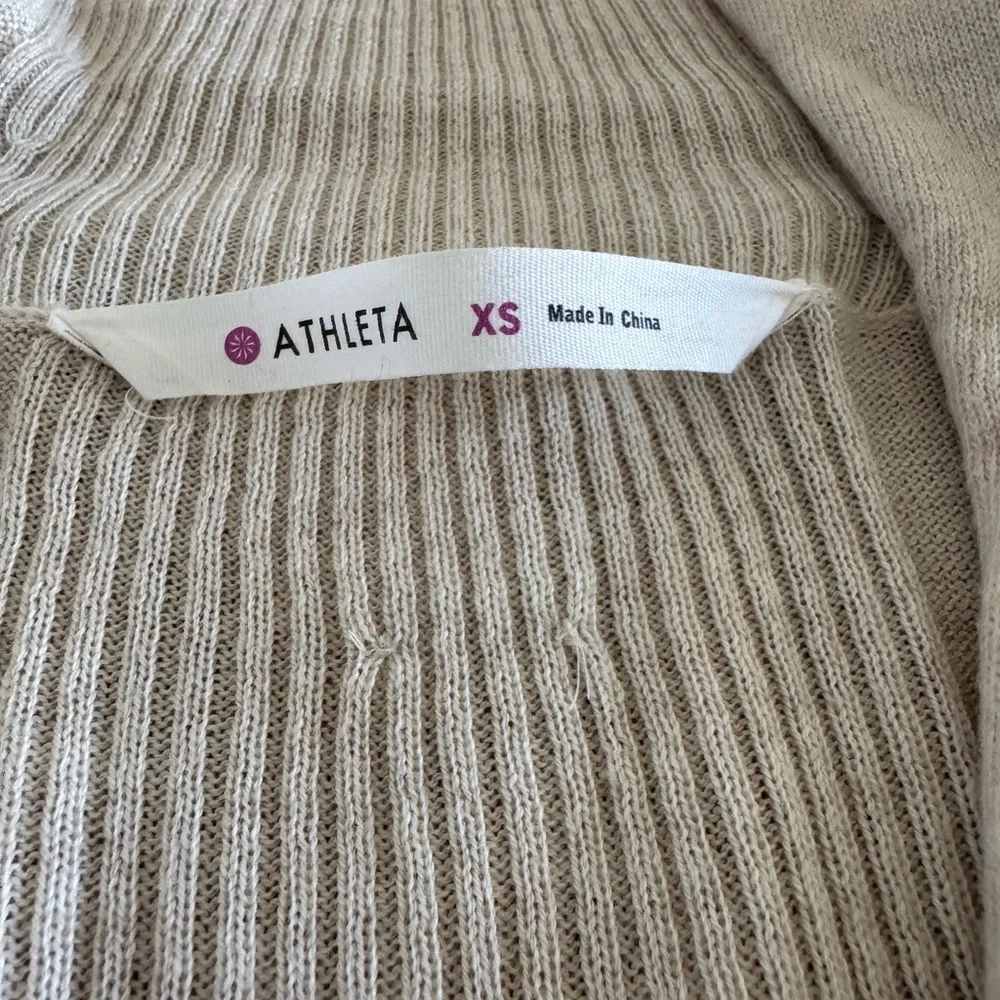 Athleta Beige Long Sleeve Dress - Picture 2 of 7